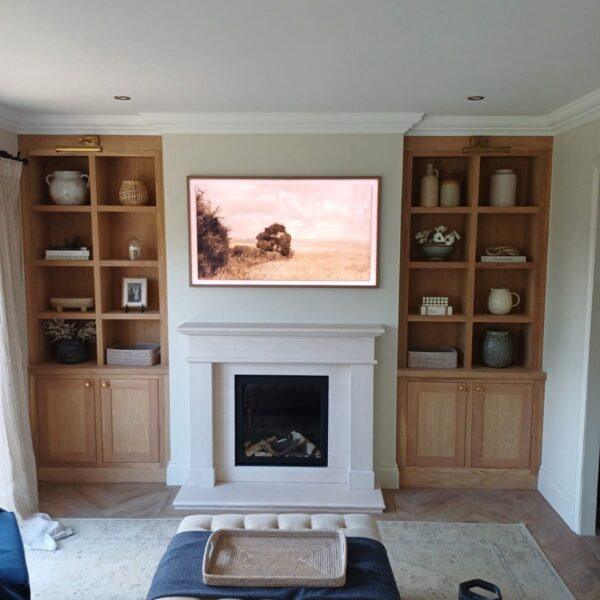 Joinery work for display units in home or workplace 